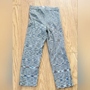 12th Tribe Boho Flare Leg Pants Size M Festival High Waisted Retro Pull On RARE